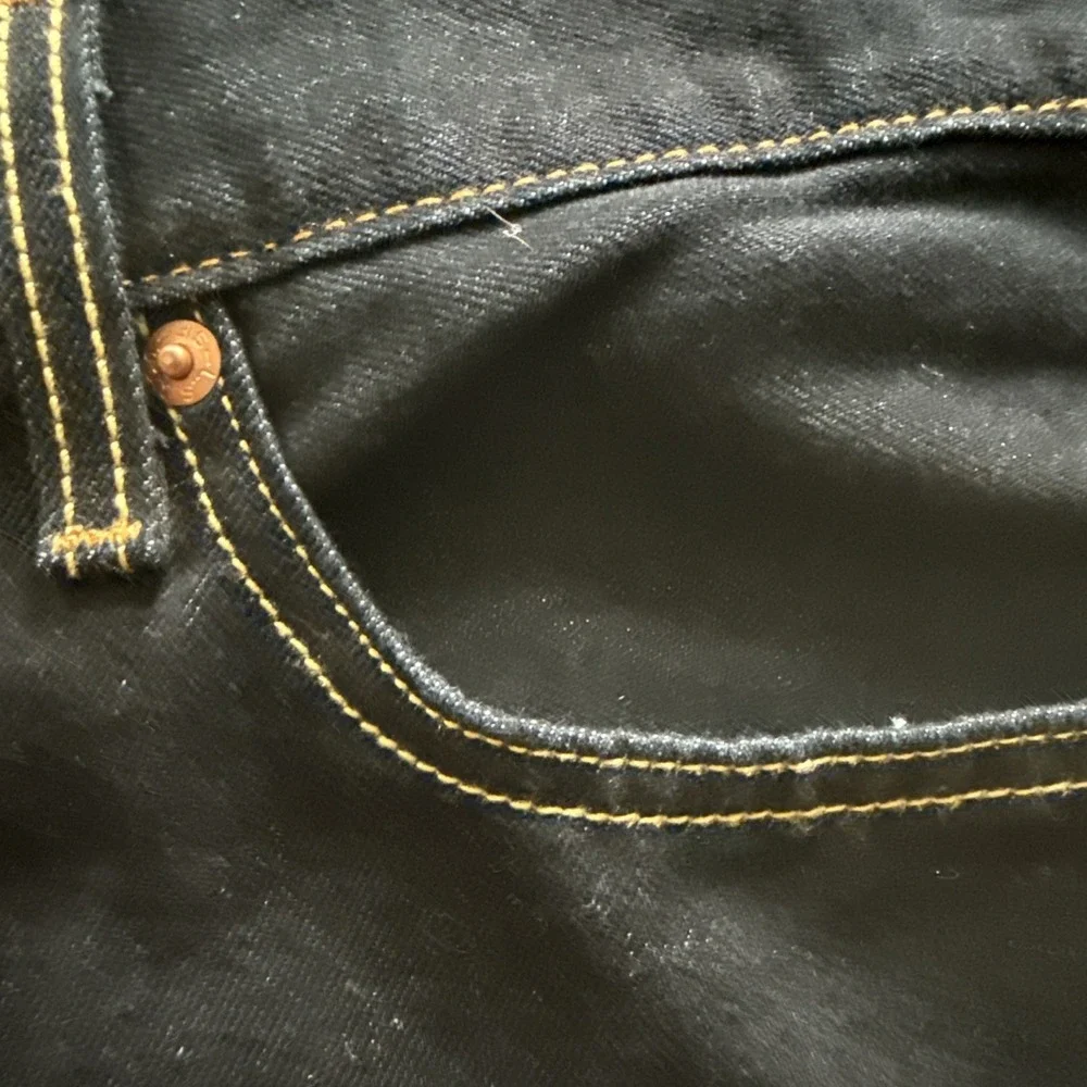 Levi's 513 Slim Fit Zip Fly Straight Leg Denim‎ Jeans 38X30 Men's Dark Blue
